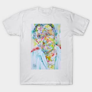 CHARLES BUKOWSKI watercolor portrait .1 T-Shirt